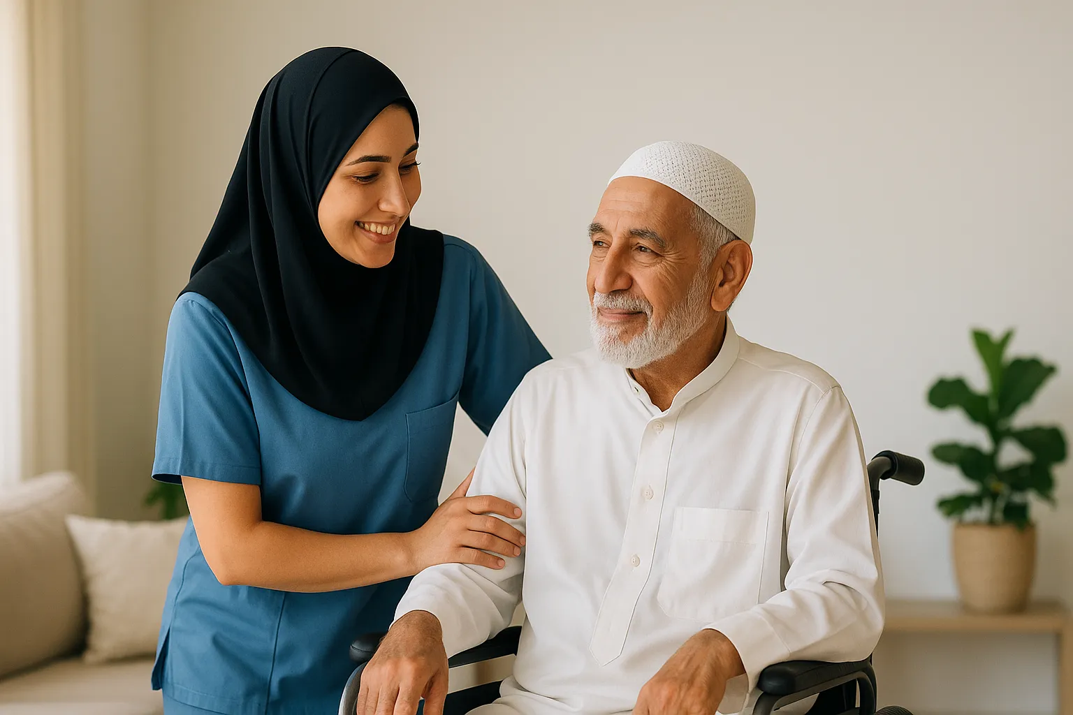 Care team supporting families and organizations